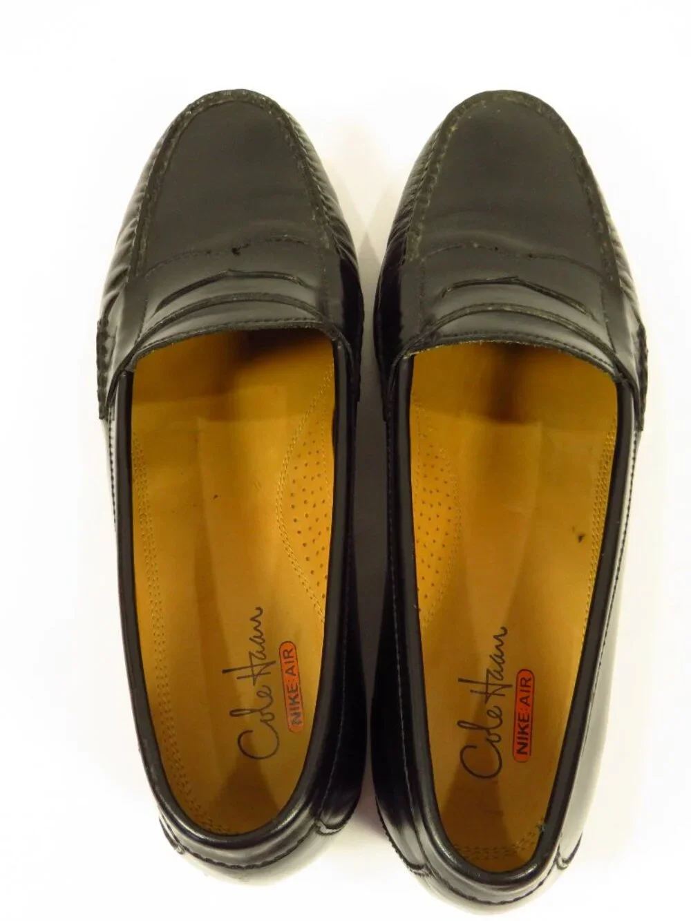 Mens Leather Penny Loafers Cole Haan Nike Air size 10 1/2M